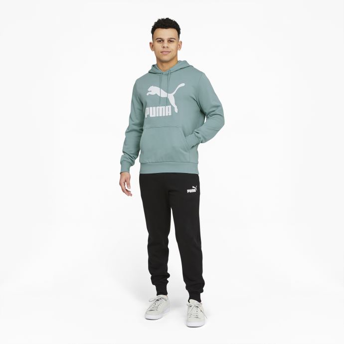 Sweat à Capuche Classics Logo Homme Puma Canada Mineral Blue-white
