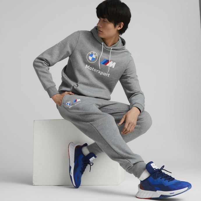Gris Moyen Chiné Puma Canada Bmw M Motorsport Essentials Pantalon Polaire Hommes
