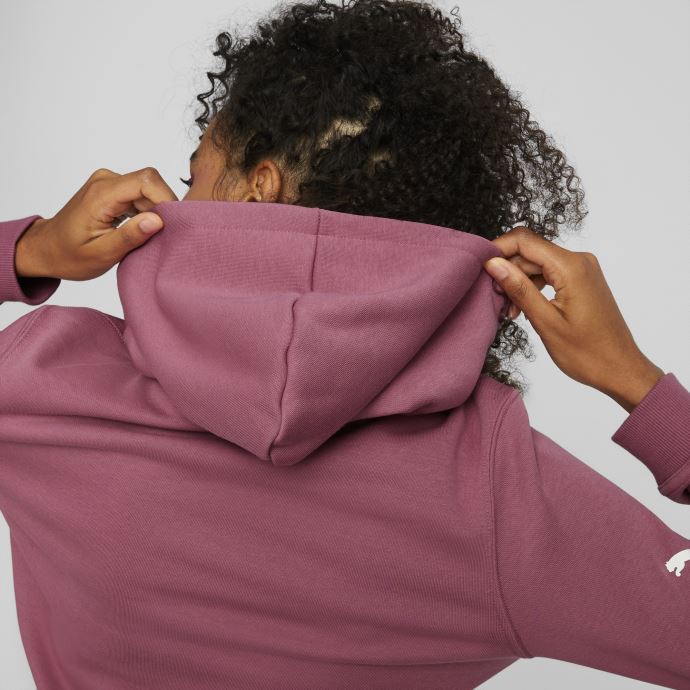 Puma Canada Bmw M Motorsport Essentials Sweat à Capuche Avec Logo Pour Femme Orchidée Poussiéreuse