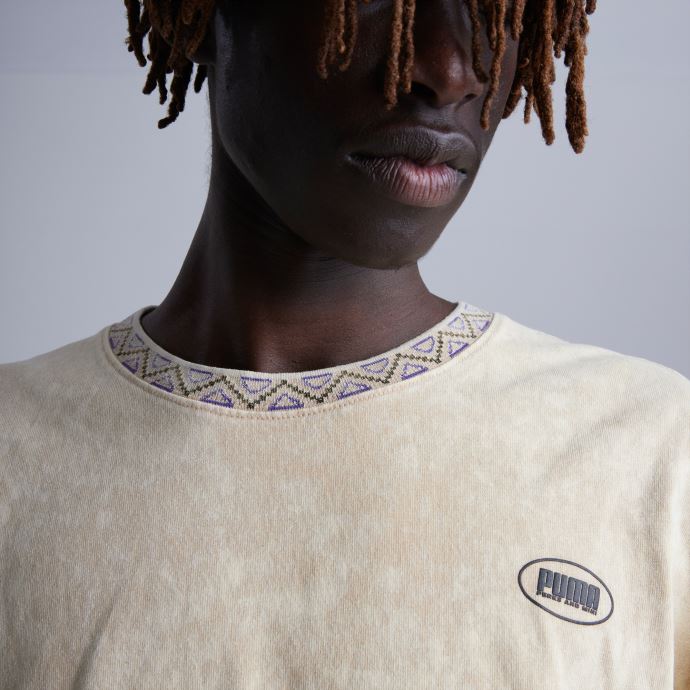 Puma Canada X Perks And Mini T-shirt Imprimé Hommes Sable Clair-_aop