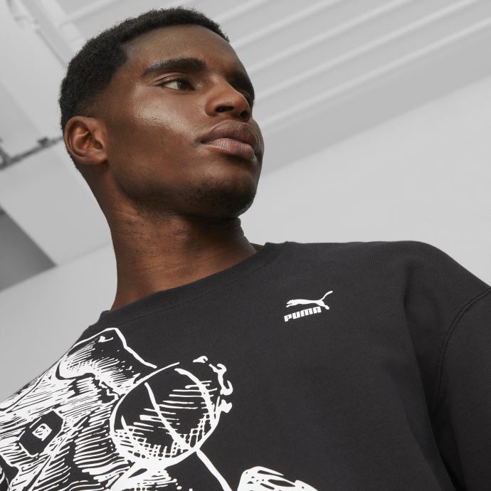 Puma Canada X Joshua Vides Hommes Ras Du Cou Noir