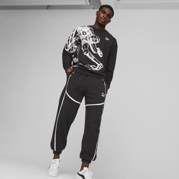 Puma Canada X Joshua Vides Pull Ras Du Cou Homme Noir
