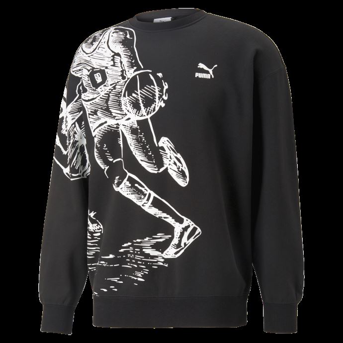 Puma Canada X Joshua Vides Pull Ras Du Cou Homme Noir
