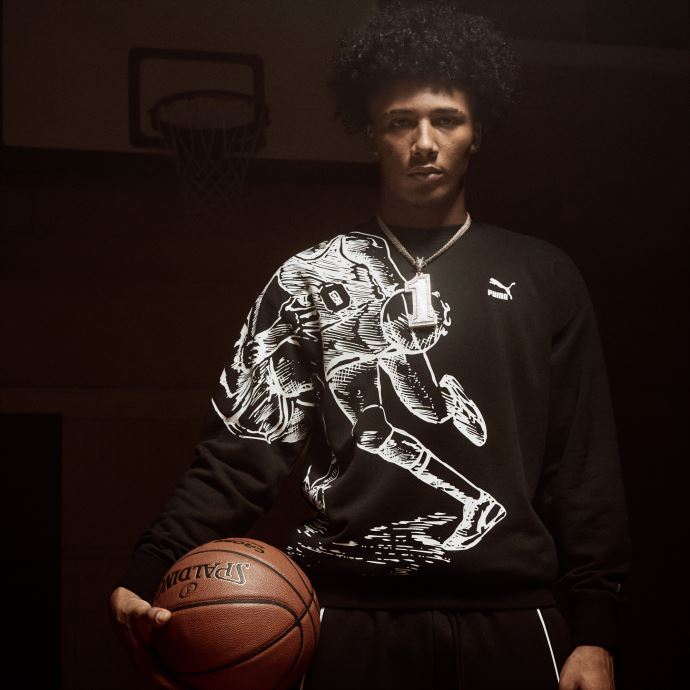 Puma Canada X Joshua Vides Pull Ras Du Cou Homme Noir
