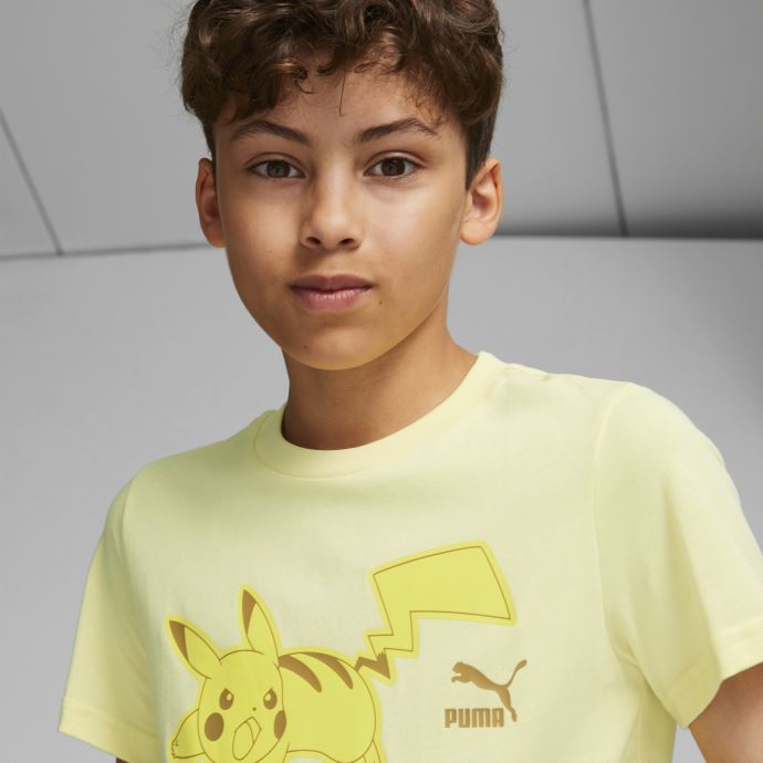 Tee Shirt Puma Canada X Pokémon Citron Pale Jeunesse