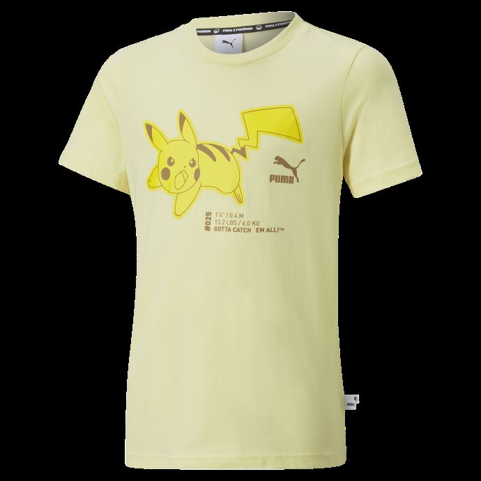 Tee Shirt Puma Canada X Pokémon Citron Pale Jeunesse
