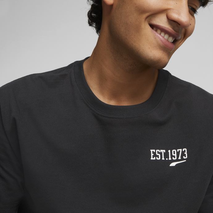 Puma Canada T-shirt De Basketball Manches Courtes 1973 Noir Hommes
