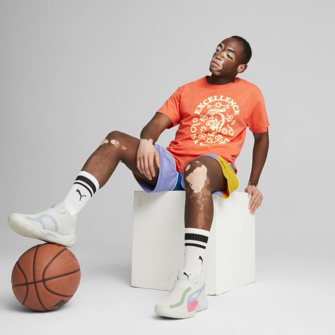 T-shirt De Basketball Rebound à Manches Courtes Pour Hommes Puma Canada Hot Coral
