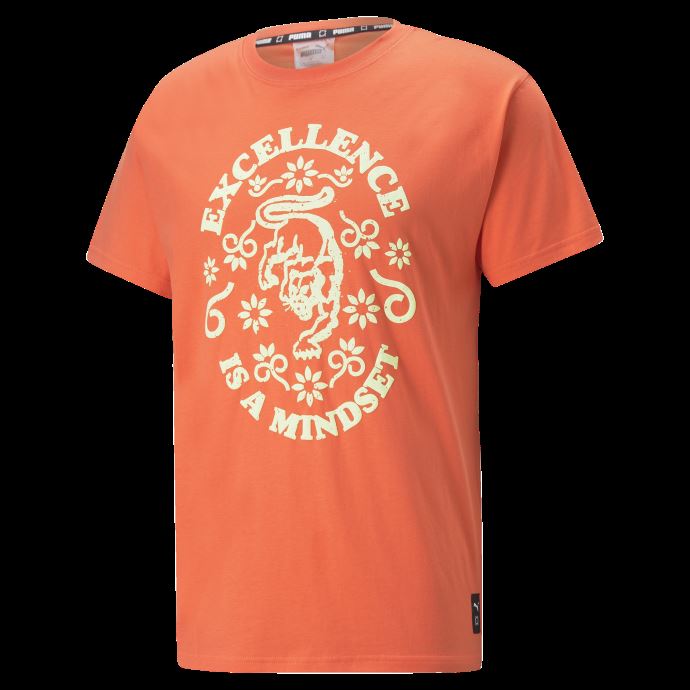 T-shirt De Basketball Rebound à Manches Courtes Pour Hommes Puma Canada Hot Coral
