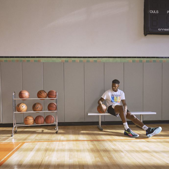 T-shirt De Basketball à Manches Courtes Blanc Rebond 2 Hommes Puma Canada
