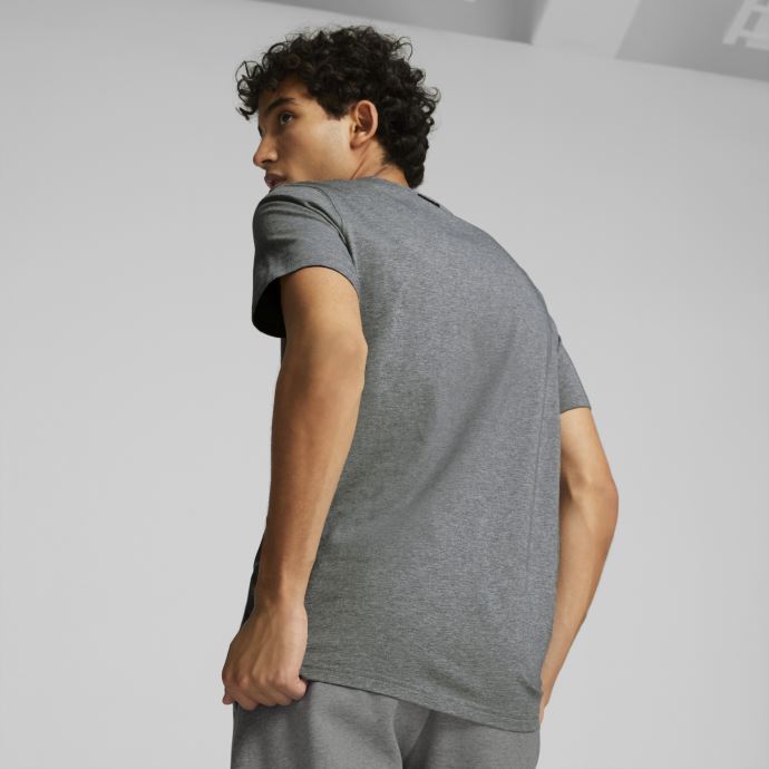 T-shirt De Basketball Timeout Gris Moyen Chiné Pour Hommes Puma Canada