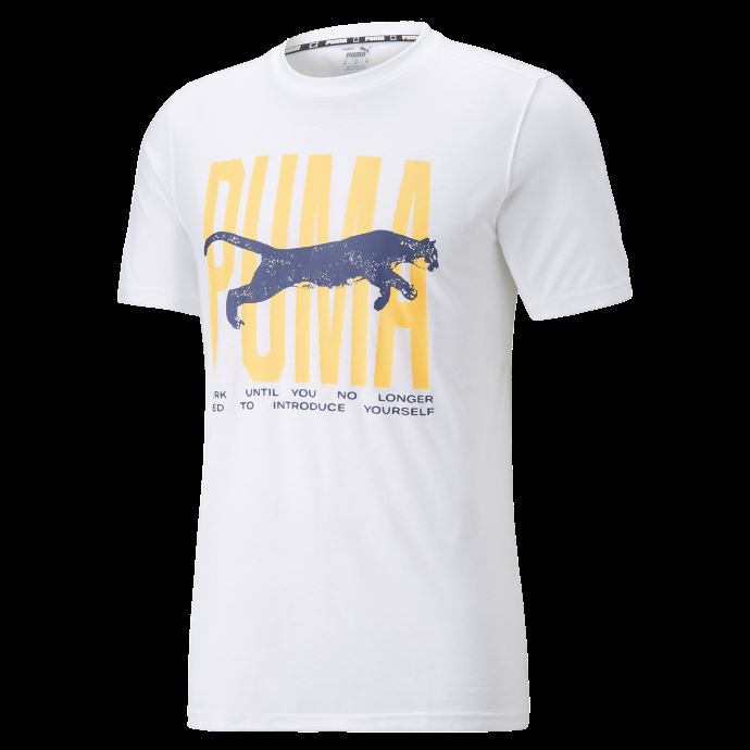 T-shirt De Basketball Puma Canada Box Out Blanc à Manches Courtes Pour Homme 2
