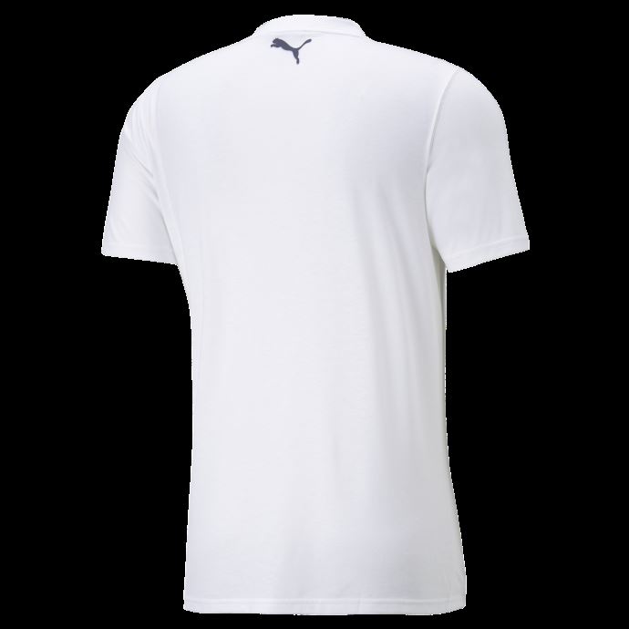 T-shirt De Basketball Puma Canada Box Out Blanc à Manches Courtes Pour Homme 2
