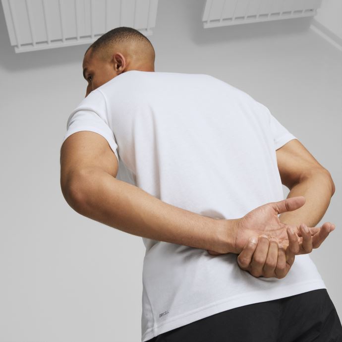 Box Out T-shirt De Basketball à Manches Courtes Pour Hommes Puma Canada Blanc
