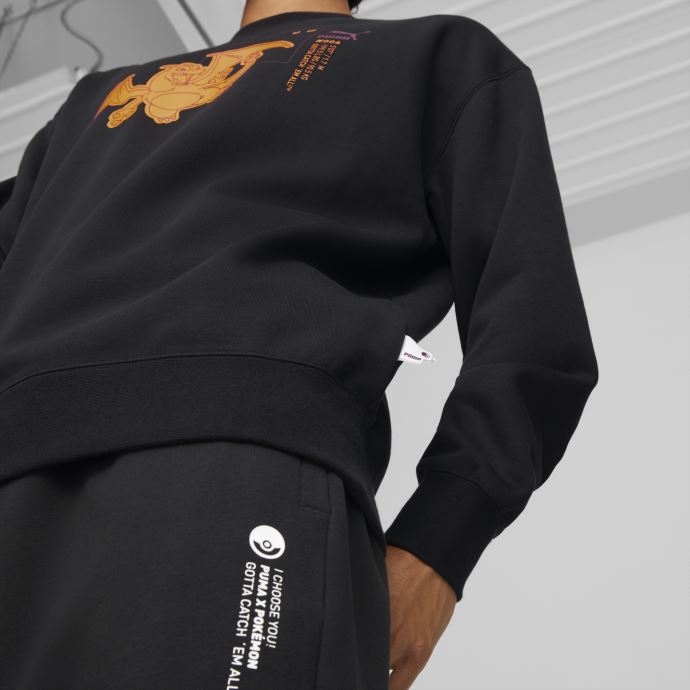 Puma Canada X Pokémon Sweat Ras Du Cou Décontracté Hommes Noir
