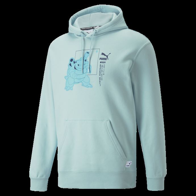 Puma Canada X Pokémon Hoodie Hommes Aqua Clair
