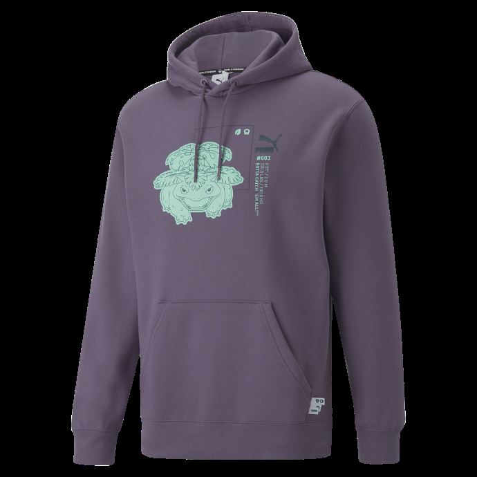 Puma Canada X Pokémon Hoodie Hommes Violet Charbon

