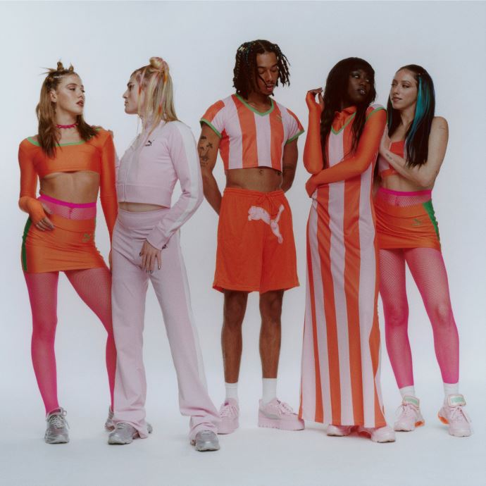 Veste Femme Puma Canada X Dua Lipa T7 Femme Rose-blanc
