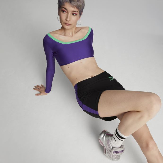 Mini Jupe Puma Canada X Dua Lipa Femme Noir
