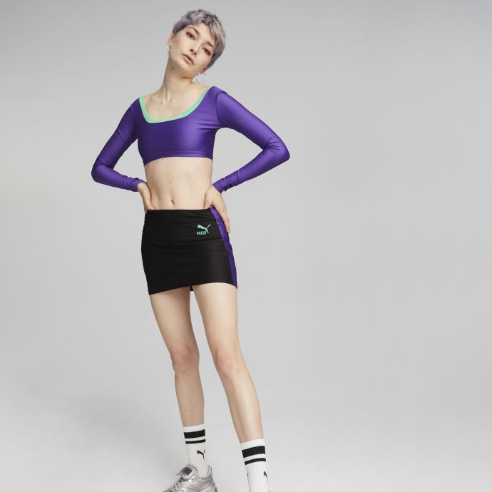 Mini Jupe Puma Canada X Dua Lipa Femme Noir
