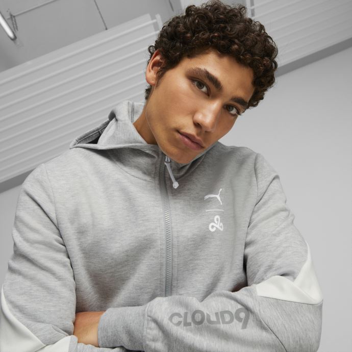 Gris Clair Heather Cloud9 Esports E7 Veste à Capuche Hommes Puma Canada