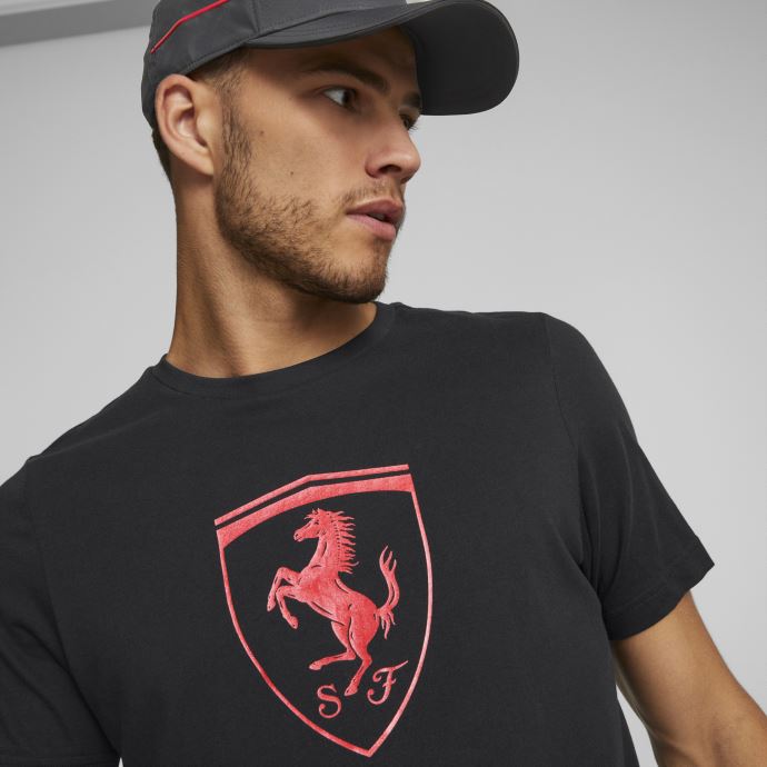 Scuderia Ferrari Metal Energy Logo Tee Hommes Puma Canada Noir
