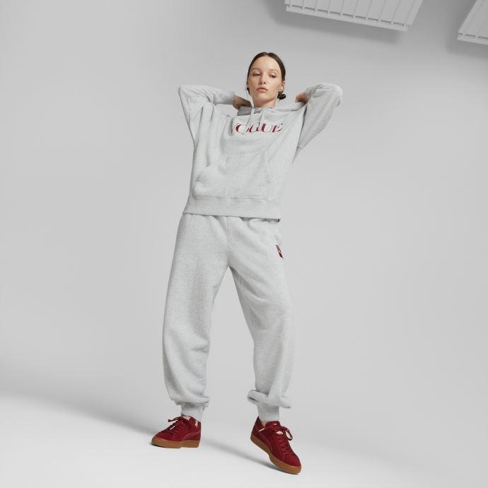 Sweat à Capuche Femme Puma Canada X Vogue Gris Clair Chiné