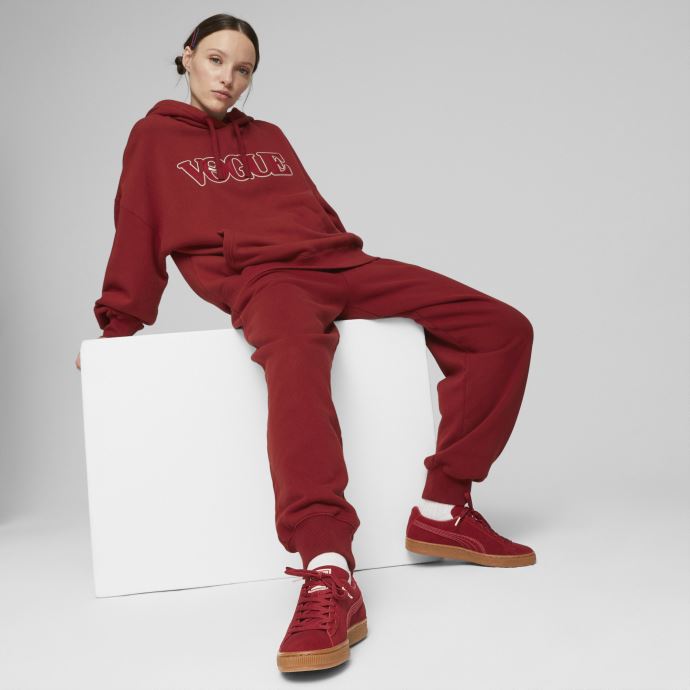 Sweat à Capuche Femme Puma Canada X Vogue Rouge Intense