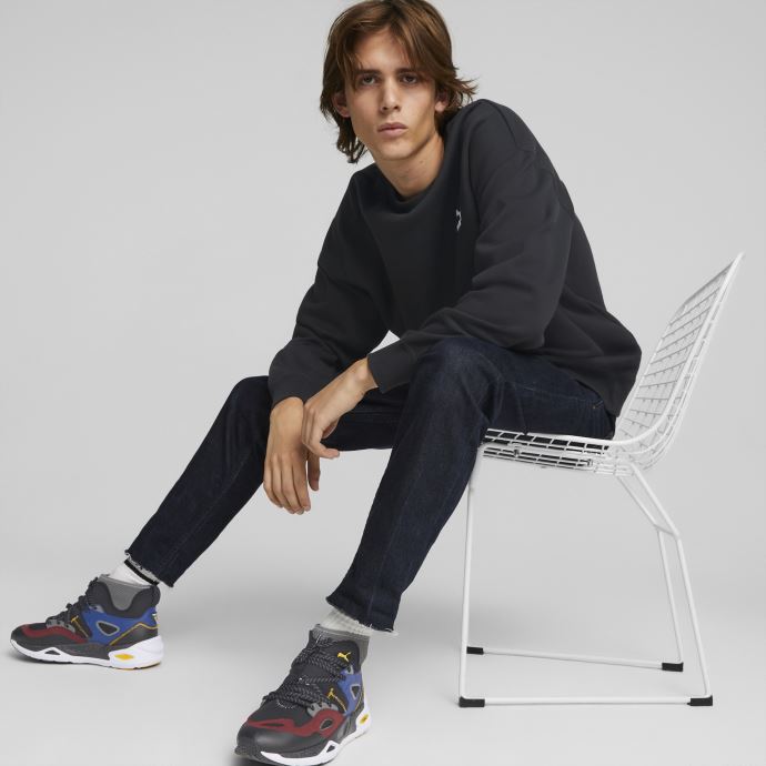 Puma Canada Noir Classics Sweat Ras Du Cou Décontracté Hommes
