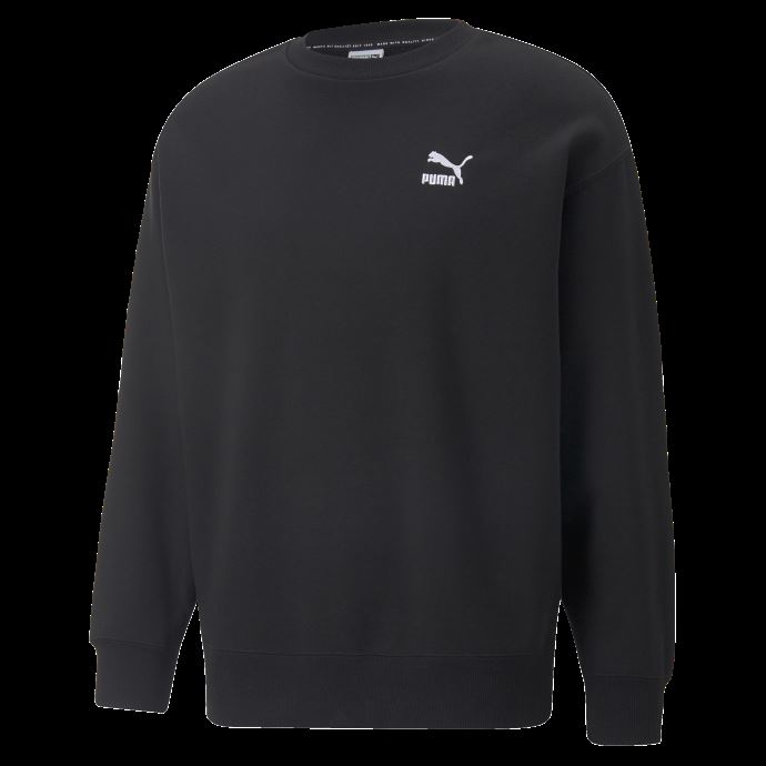 Puma Canada Noir Classics Sweat Ras Du Cou Décontracté Hommes
