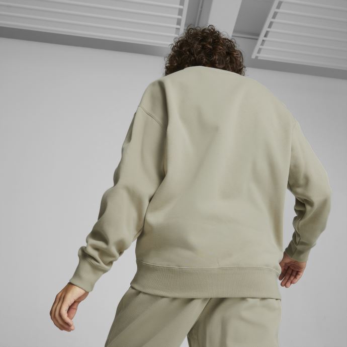 Puma Canada Classics Sweat Ras Du Cou Décontracté Hommes Gris Caillou
