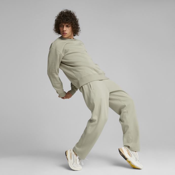 Puma Canada Classics Sweat Ras Du Cou Décontracté Hommes Gris Caillou
