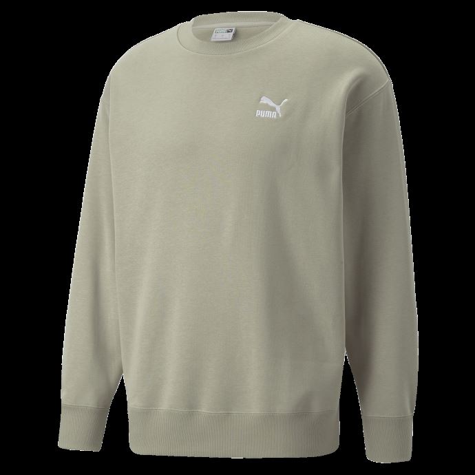 Puma Canada Classics Sweat Ras Du Cou Décontracté Hommes Gris Caillou
