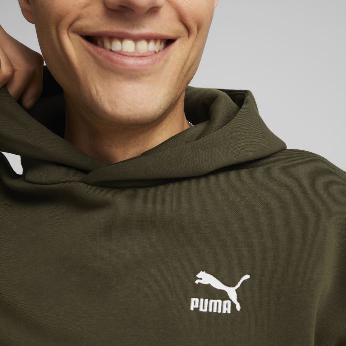 Sweat à Capuche Décontracté Deep Olive Classics Pour Hommes Puma Canada