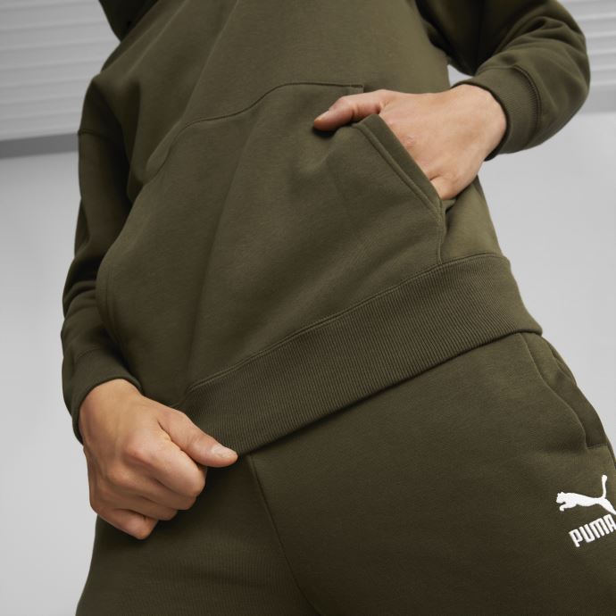 Sweat à Capuche Décontracté Deep Olive Classics Pour Hommes Puma Canada
