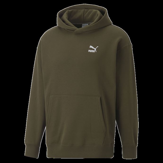 Sweat à Capuche Décontracté Deep Olive Classics Pour Hommes Puma Canada

