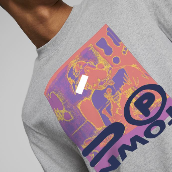 T-shirt Uptown Gris Clair Chiné Puma Canada
