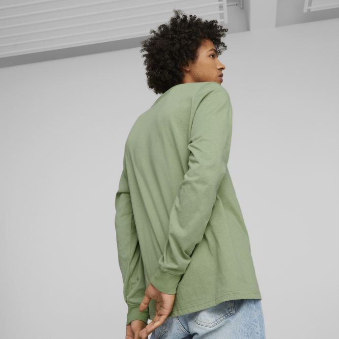 T-shirt De Basketball à Manches Longues Pour Hommes, Rêves D'enfance, Vert Poussiéreux Puma Canada