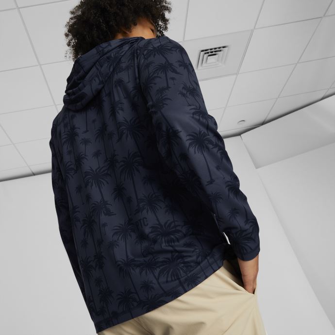 Puma Canada X Palm Tree Crew Sweat à Capuche De Golf Léger Pour Homme Blazer Bleu Marine