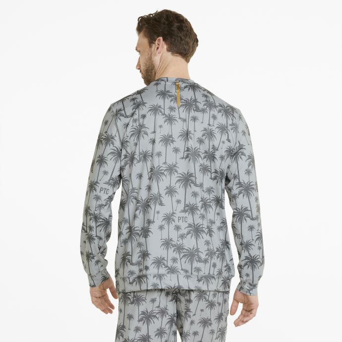 Puma Canada X Palm Tree Crew Sweat-shirt De Golf Léger à Col Rond Pour Hommes