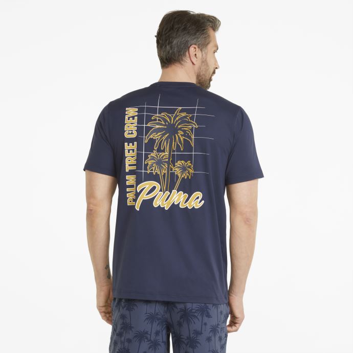 Puma Canada X Palm Tree Crew Palm Golf Tee Hommes Marine Blazer