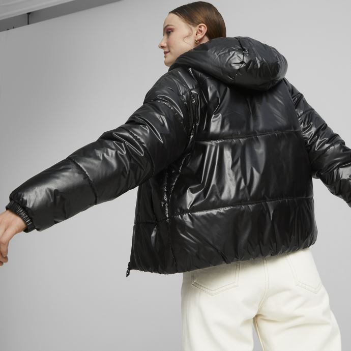 Puma Canada Blouson Matelassé Noir Classics Brillant Femme