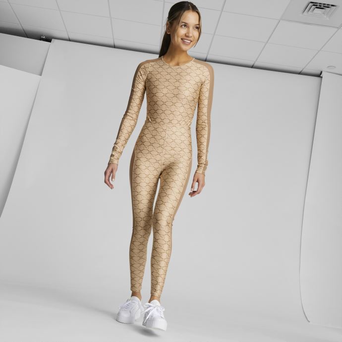 Body Luxe Sport Femme T7 Puma Canada Light Sand-desert Tan Aop