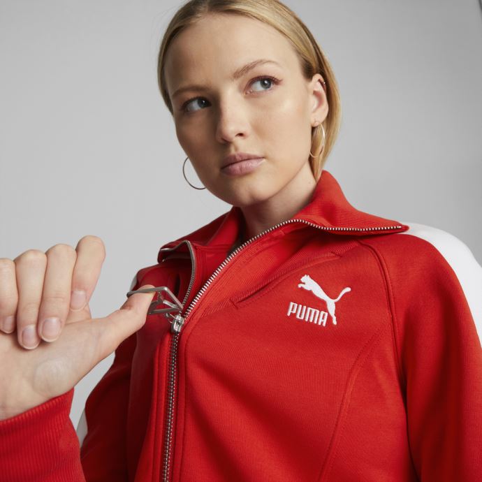 Veste De Survêtement Puma Canada Luxe Sport T7 Rouge à Haut Risque Femmes