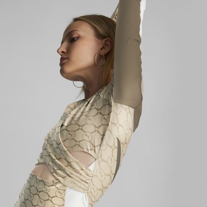 Robe Portefeuille T7 Luxe Sport Femme Puma Canada Light Sand-desert Tan Aop