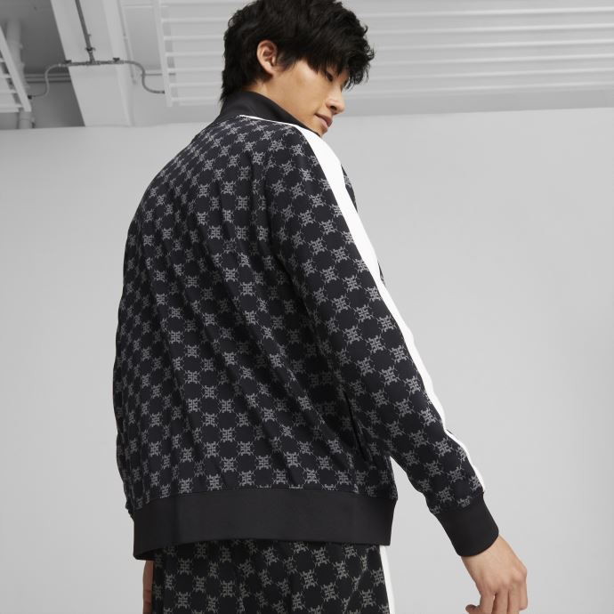 T7 Veste De Survêtement Imprimée Hommes Noir-aop Puma Canada