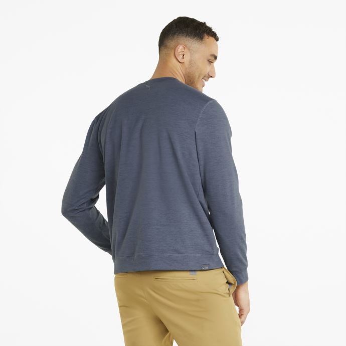Soirée Ciel Bruyère Puma Canada Cloudspun H8 Ras Du Cou Golf Sweat Hommes