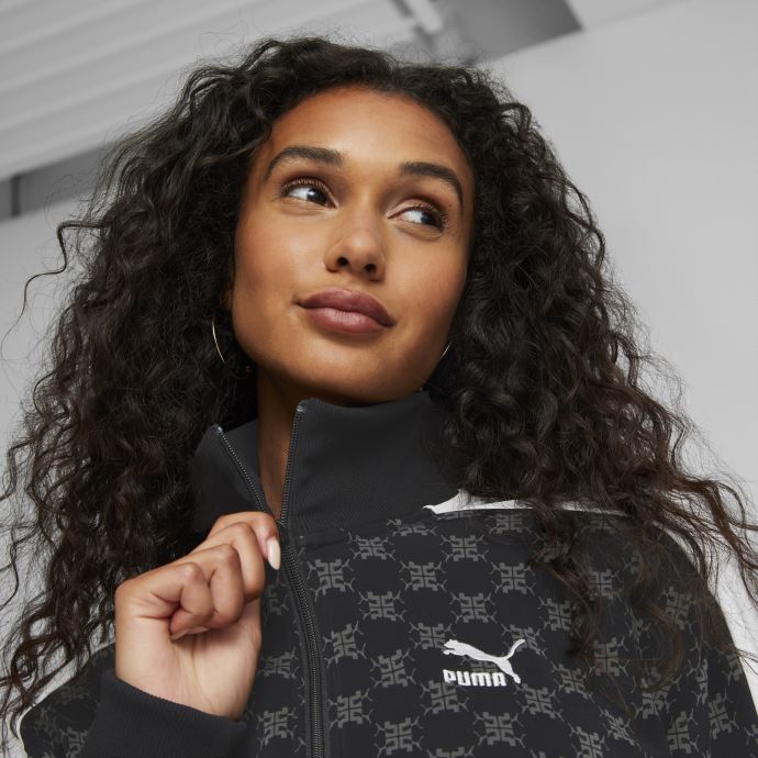 Puma Canada Veste De Survêtement Imprimée T7 Noir Femmes
