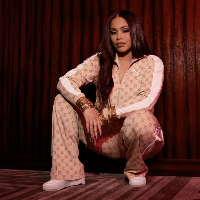 Veste De Survêtement Imprimée Puma Canada T7 Sable Clair Femmes
