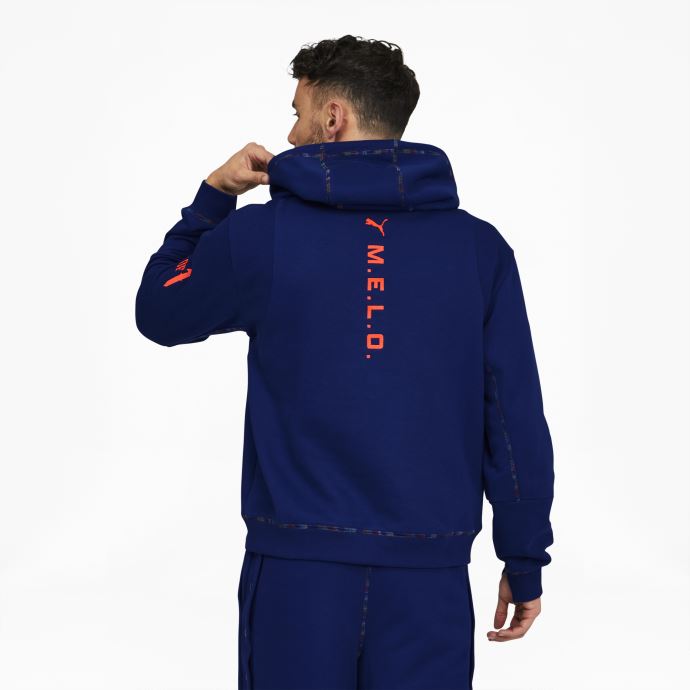 Sweat à Capuche De Basketball Puma Canada Elektro Bleu Rare Pour Homme